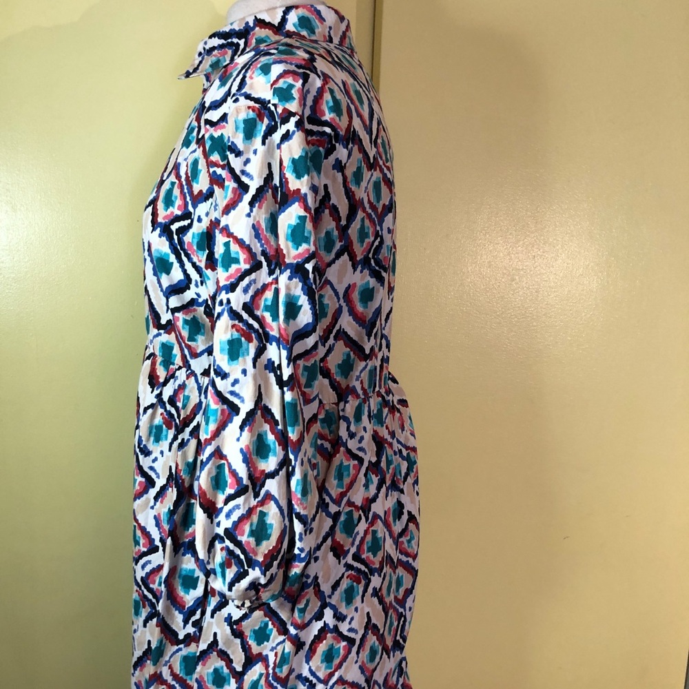 Maeve Multicolor Geometric Midi Dress - Picture 12 of 14